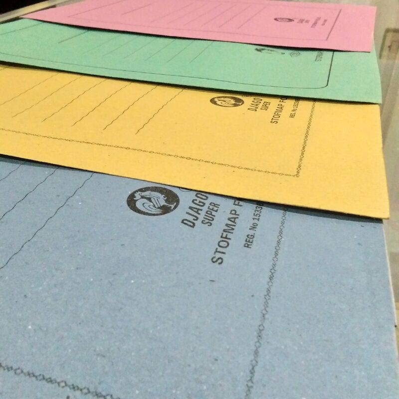 

4 Pcs Stofmap Folio [Merah, Biru, Kuning, Hijau]