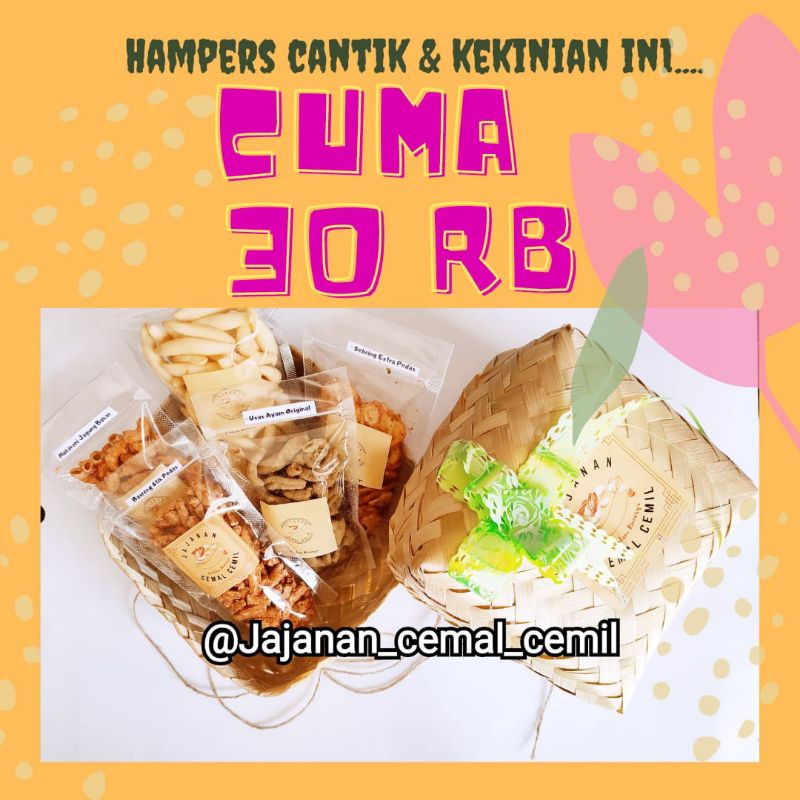 

Bingkisan Cantik en Kekinian/Hampers/Paket Snack Kekinian/Kado/Parcel