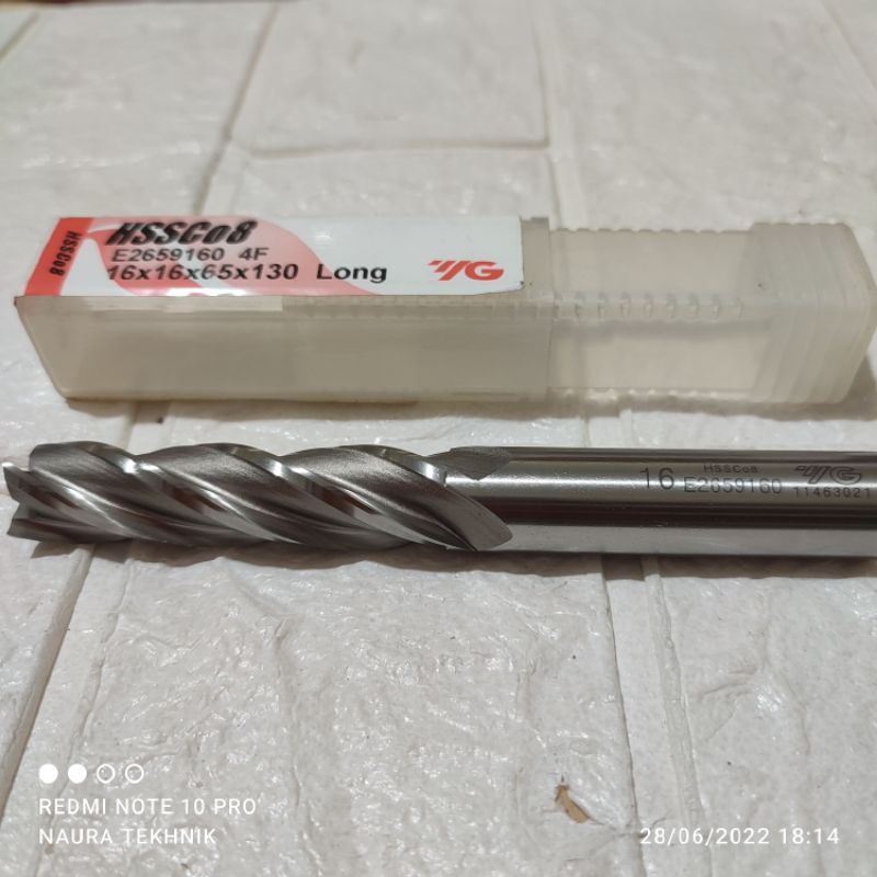 Endmill 16 4F Cutter milling 16mm HSS Long