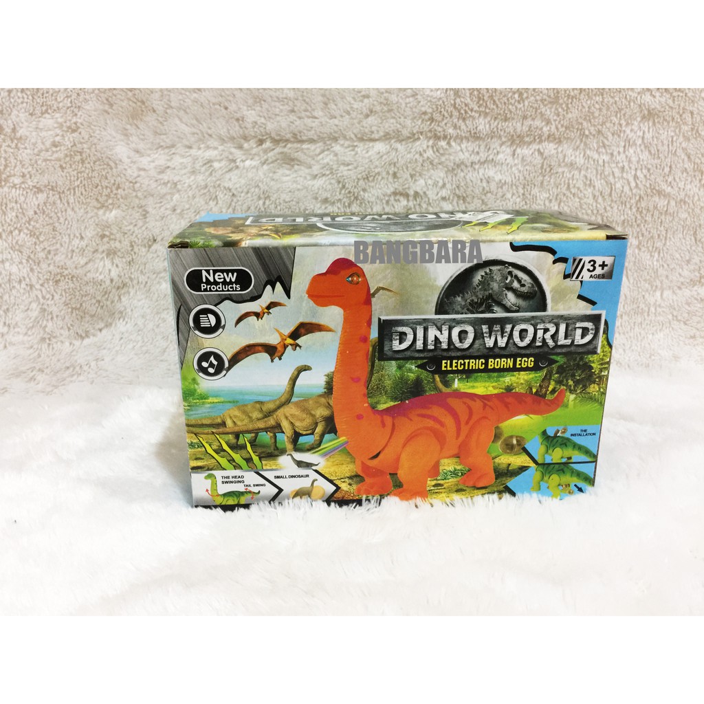 Mainan Dinosaurus Baterai Bertelur