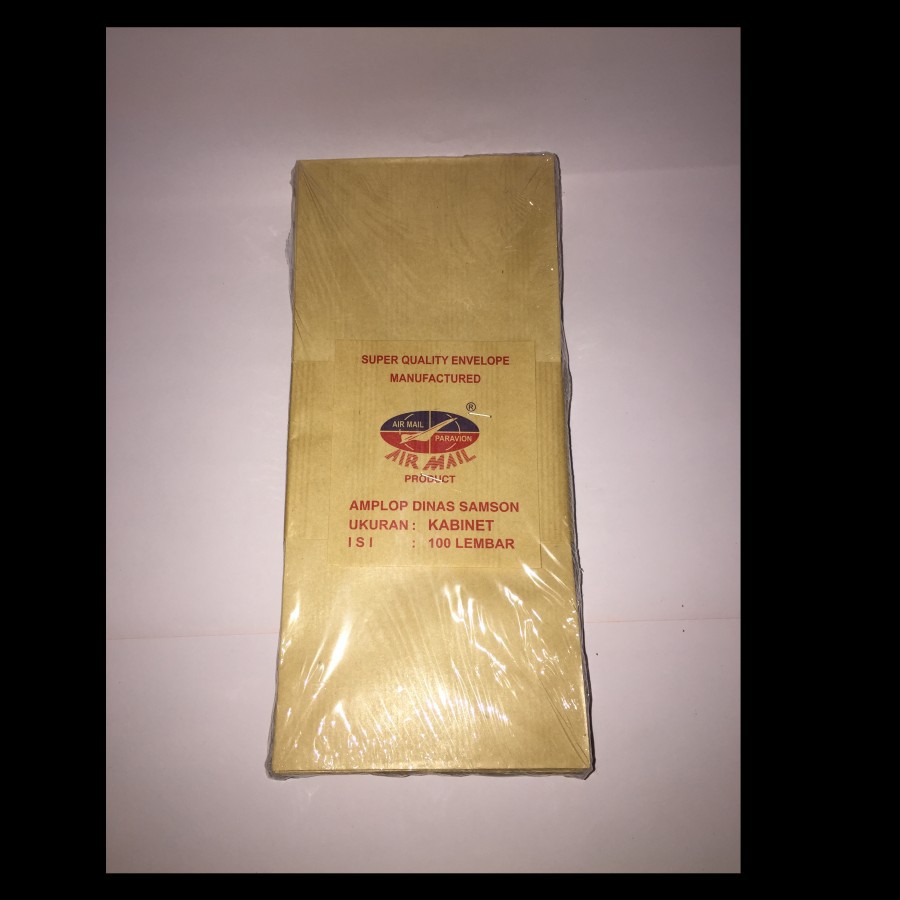 

Amplop Coklat Kabinet Merk Airmail (isi 100 lembar)