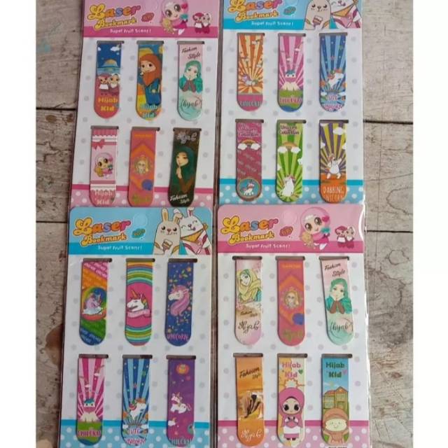 

1PCK PEMBATAS BUKU BERHIJAB BAHAN MAGNET ISI 20 PCS