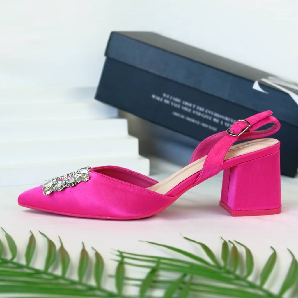 [7.7 Boombastis Sale⚡] - SEPATU WANITA PESTA PLATFORM HIGH HEELS ZS457 PREMIUM IMPORT