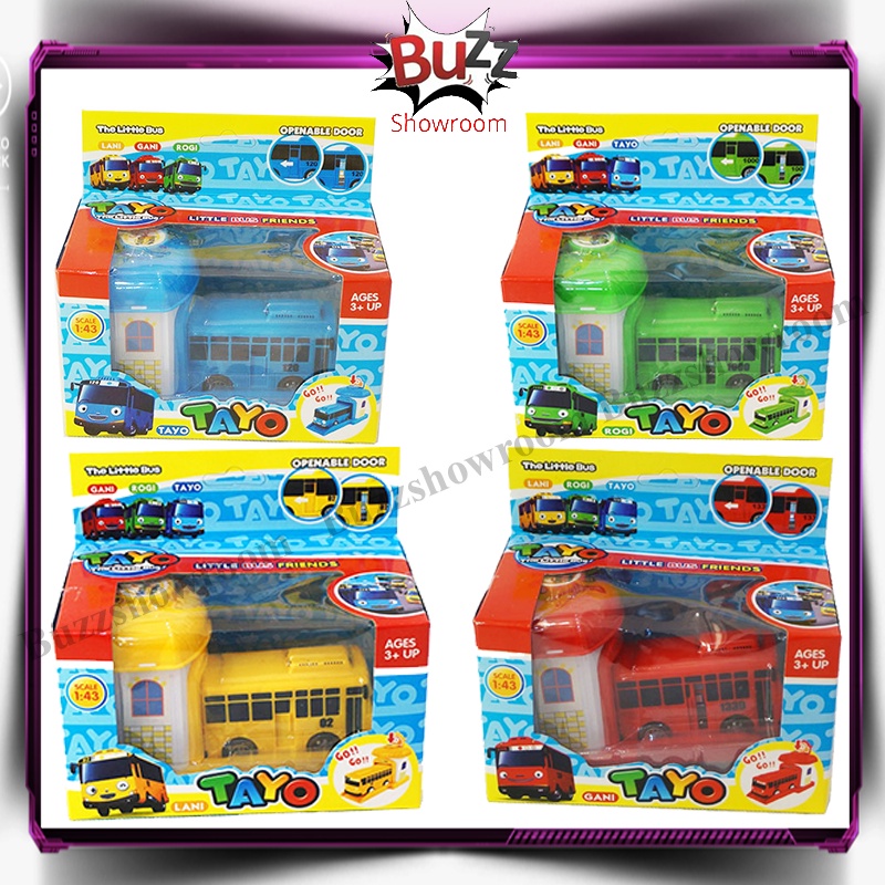 Tayo Ejection The Little Bus Mainan Anak Mobil Bus Pullback Pelontar