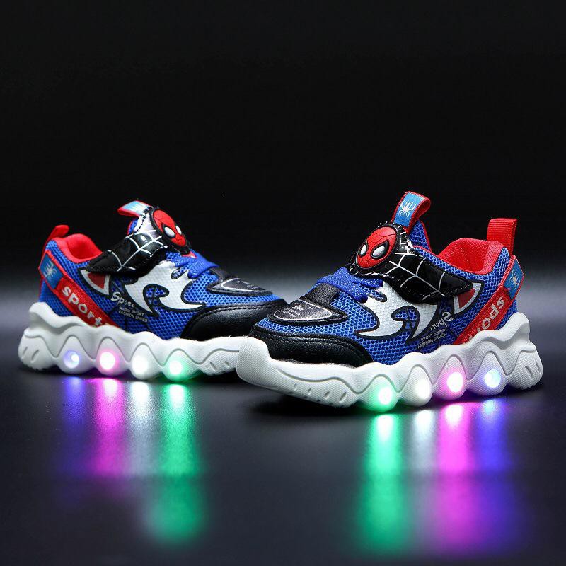 (LOLI-JKT) SP-L008 SEPATU LED TERBARU ANAK COWOK IMPORT  SEPATU SNEAKER 21-30  (LT.1)