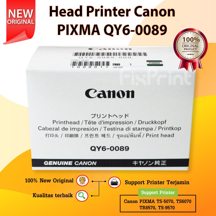 Print Head Printer Canon PIXMA TR8570 TS5070 TS6070 TS9570 New Original - Head Canon TR8570 QY6-0089