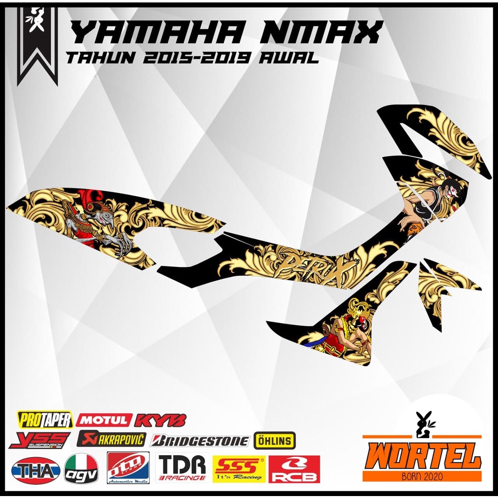 Striping NMAX-Stiker Lis Decal Motor NMAX Wayang