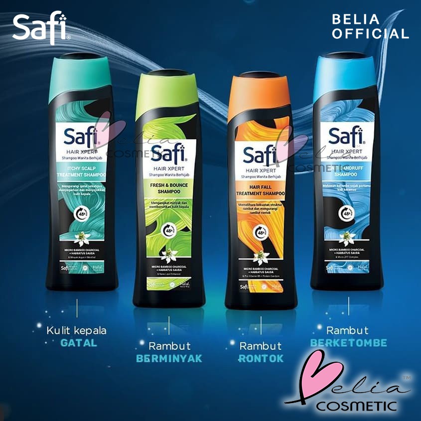 ❤ BELIA ❤ SAFI Hair Xpert Shampoo | Conditioner 160g 180g 320g | Anti Ketombe Rontok Lepek Gatal