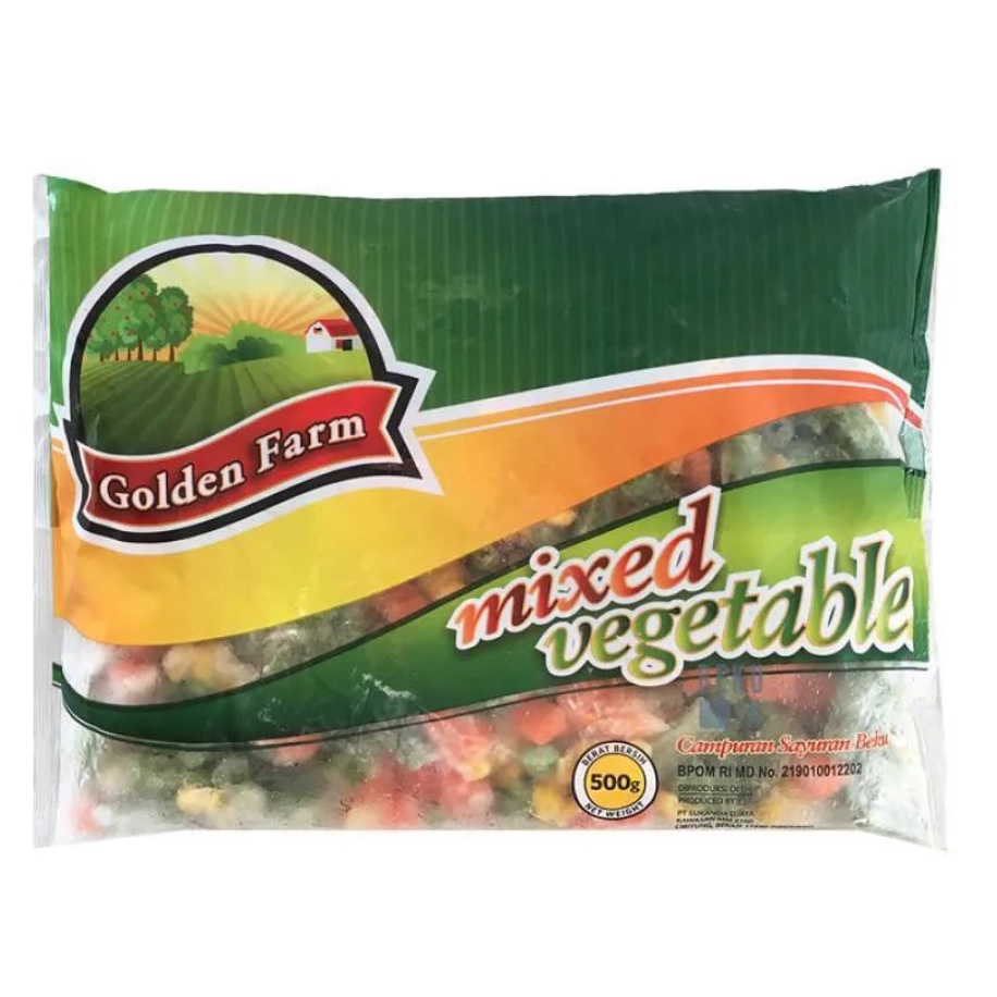 Jual Golden Farm Frozen Mix Vegetable / Sayuran Beku 500gr | Shopee ...