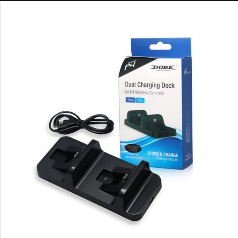 DOBE DUAL CHARGING DOCK STAND STIK PS4 FAT SLIM PRO