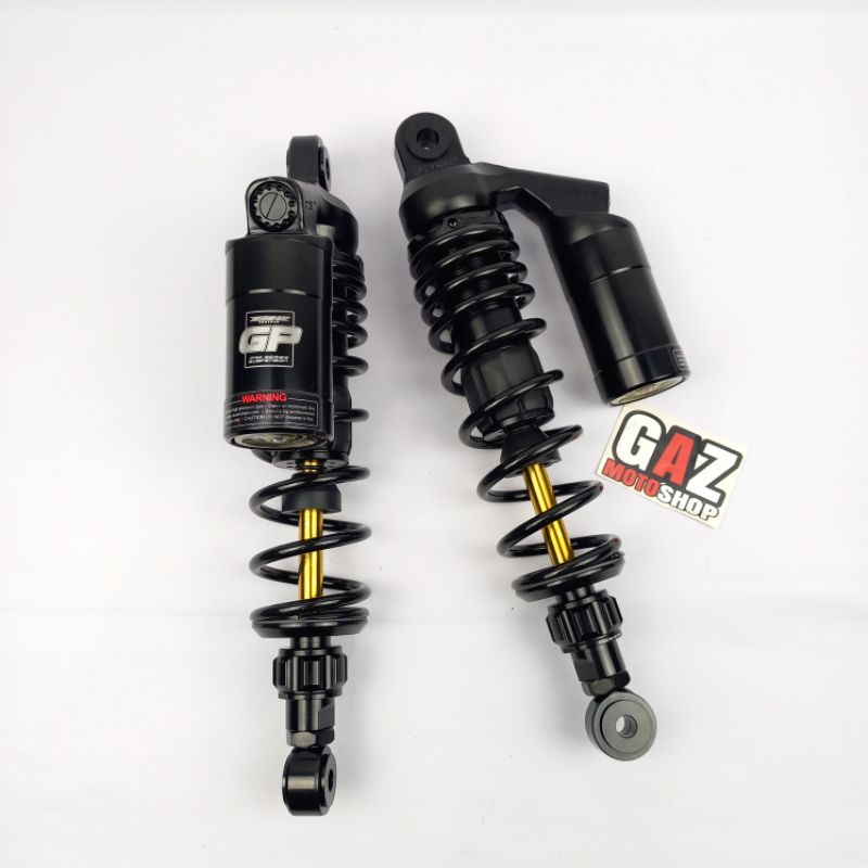 Shock Tabung Ride IT GP 280mm 320mm 340mm 360mm Black As Gold skok belakang GP Series Hitam Gold Series