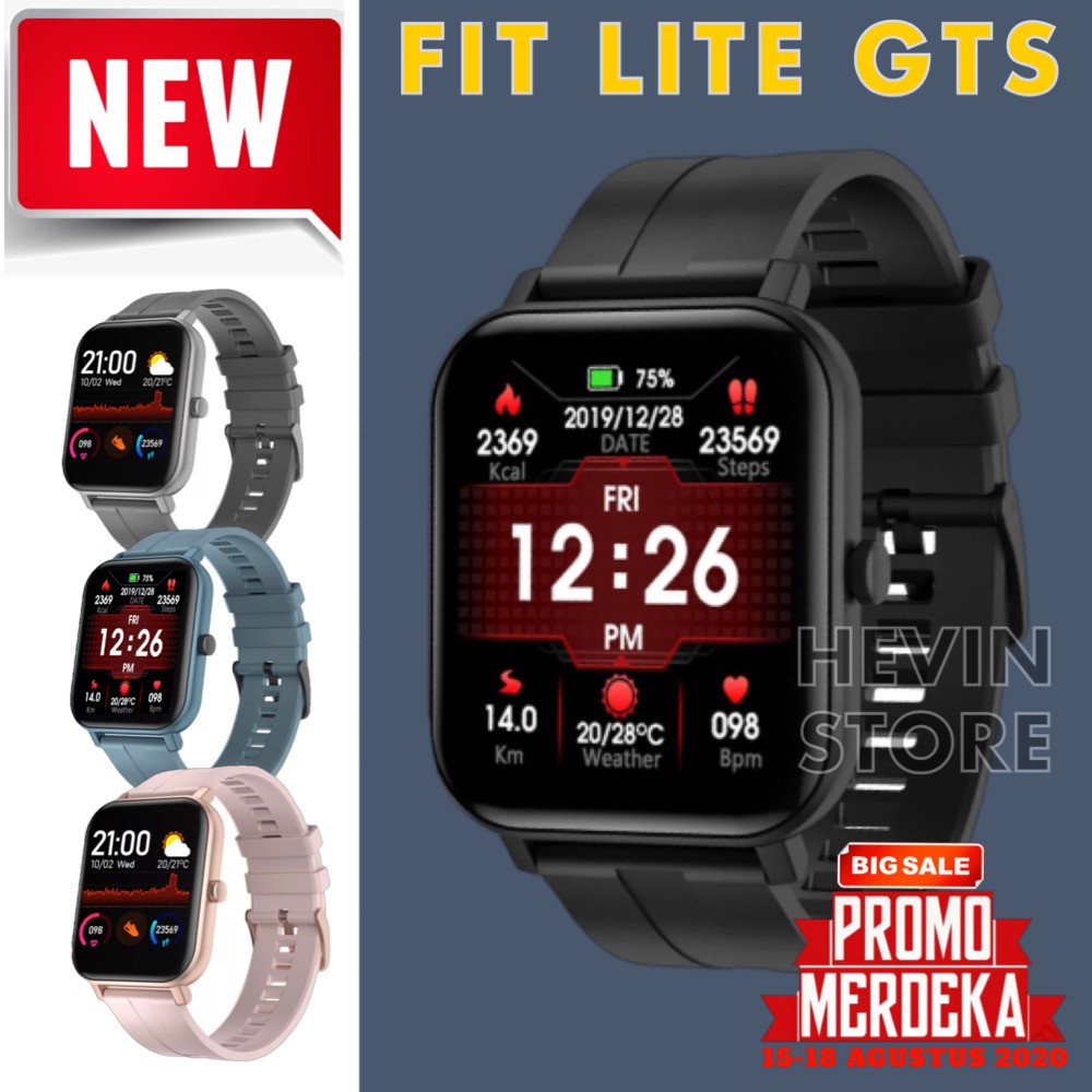 FIT LITE GTS SMARTWATCH FULL TOUCH SCREEN WATERPROOF IP67