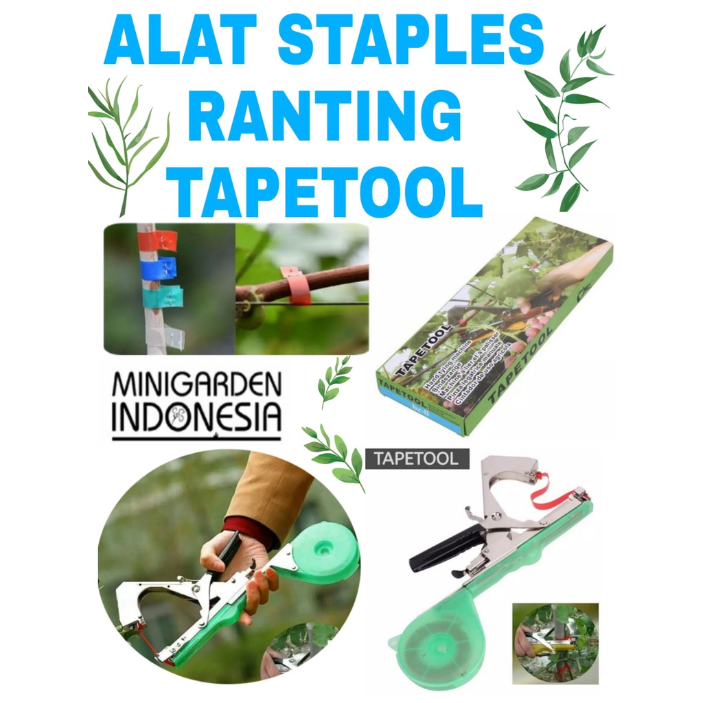 ALAT STAPLES RANTING TAPETOOL ALAT PENGIKAT BATANG RANTING TANAMAN