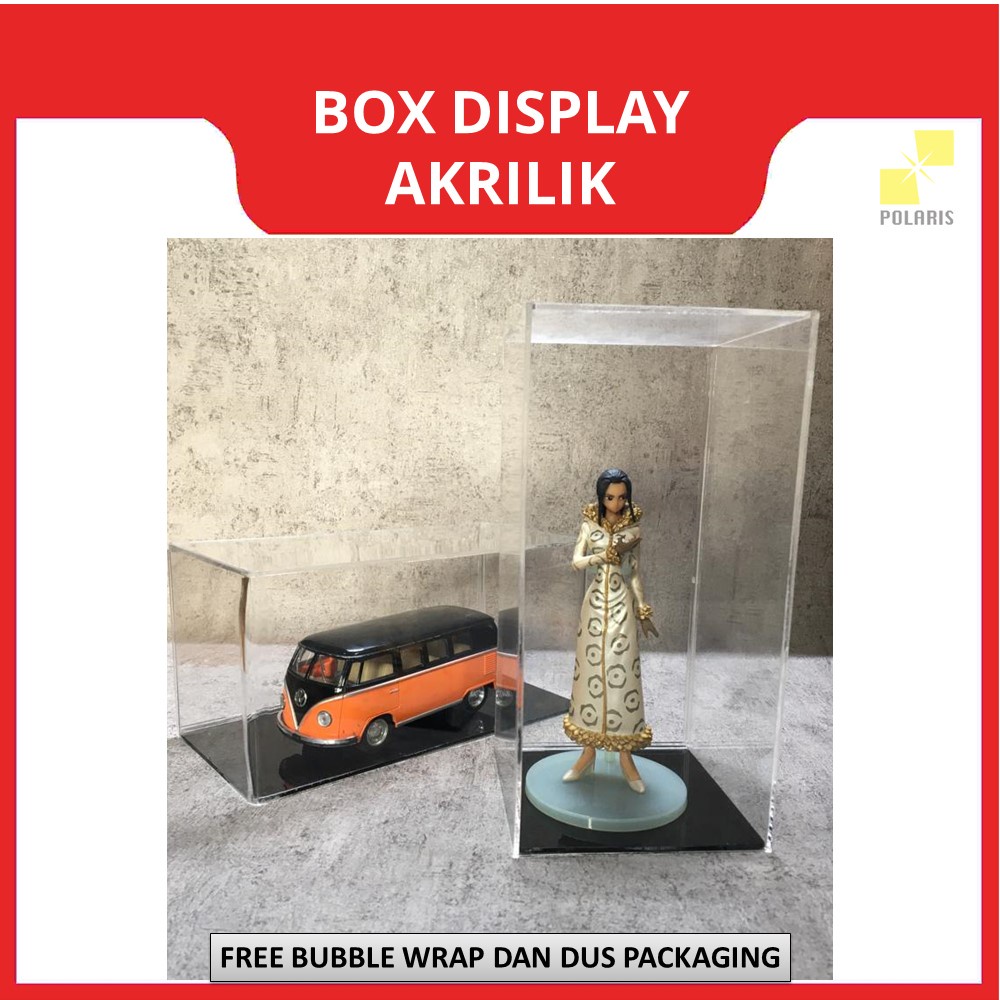 BOX DISPLAY ACTION FIGURE ACRYLIC - KOTAK MINIATUR AKRILIK STANDING - DIECAST PAJANGAN MINIFIGURE - KOTAK HOT WHEELS 24X12X12 CM