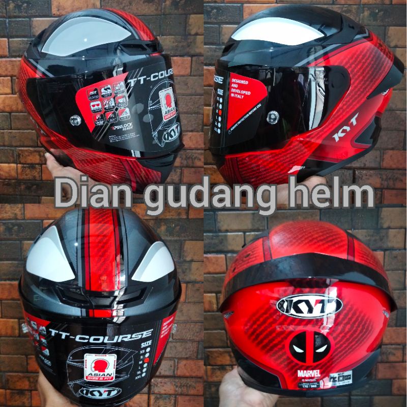 KYT TT Course Marvel Deadpool Spiderman morales original KYT TTcourse