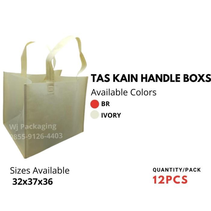 

Goodiebag Tas Kain Uk.32X27X26/12Pcs