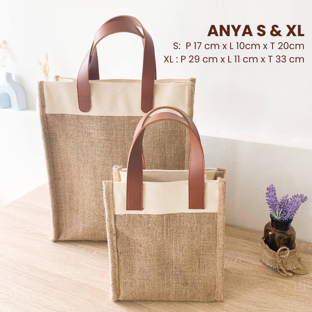 ROUJEE - Anya Bag Size S dan XL - Tas Goni Custom - Tas Goni - Tas Bali - Goni Bag - Souvenir Bag