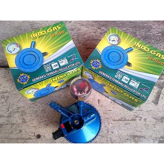 Regulator LPG WINN GAS INDO GAS W-999 SNI TOP BRAND HEMAT ANTI BOCOR