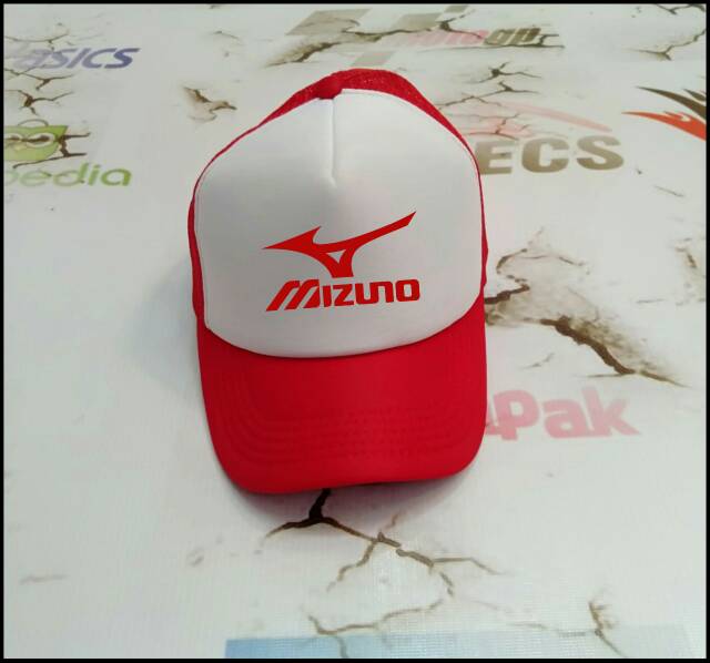 Topi voli topi baseball MIZUNO basic topi jaring topi trucker pelindung panas segala ukuran