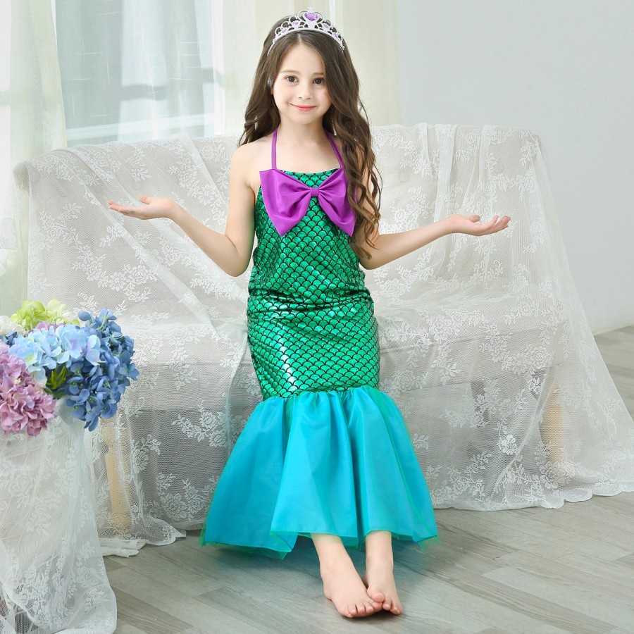 Mermaid Costume For Kids Kostum Halloween Cosplay Anak Putri duyung