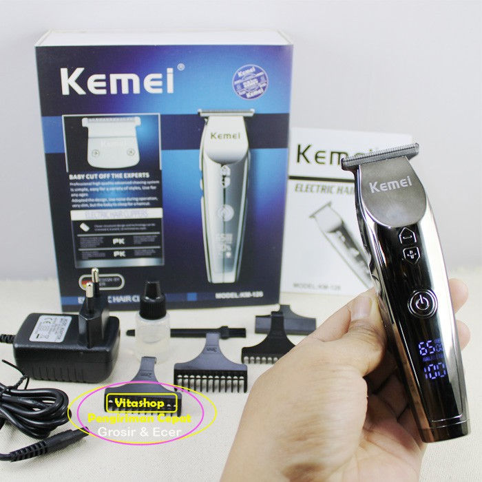 KEMEI KM-126 MESIN CUKUR PANGKAS RAMBUT / ALAT CUKUR RAMBUT KEMEI RECHARGER