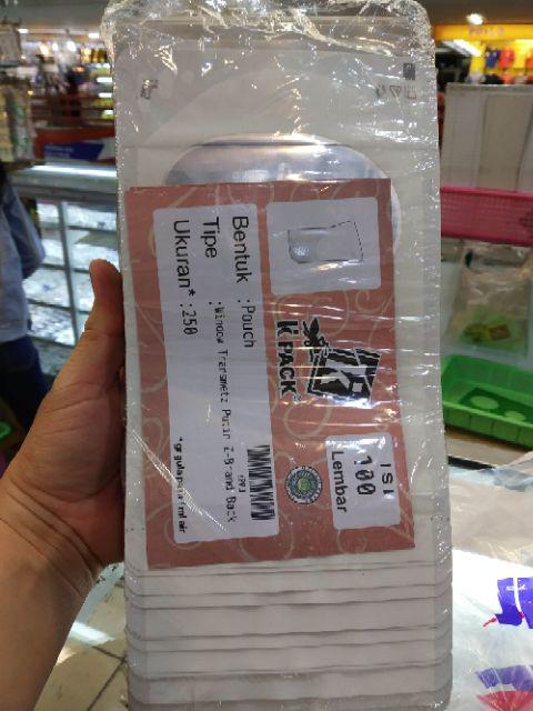 Standing Pouch Window Transmetz 250gr Kpack - 100 Pcs