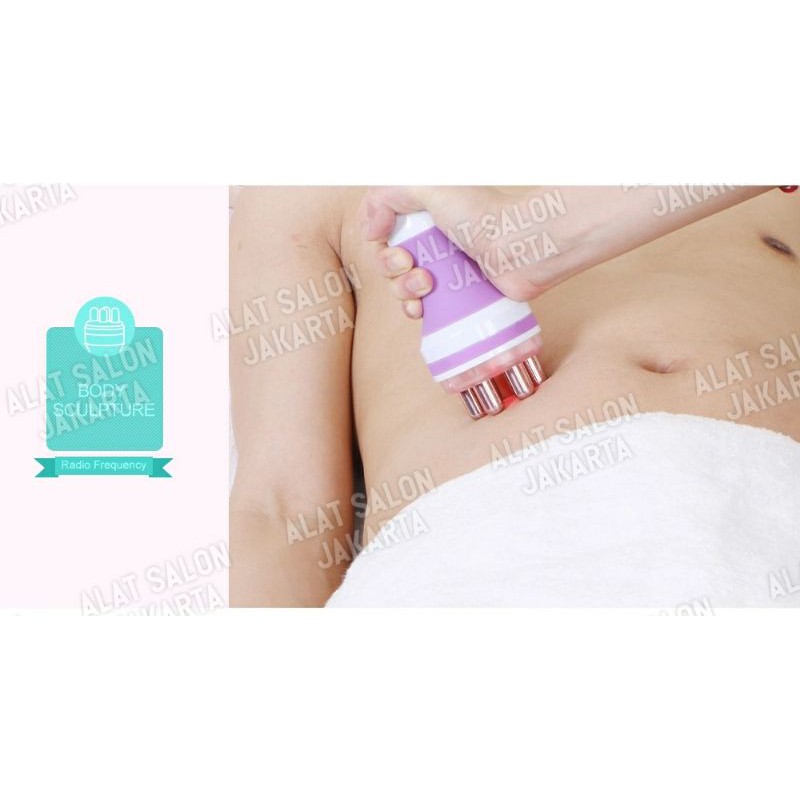 MESIN FACIAL 2 IN 1 RF SLIMMING PENGENCANGAN WAJAH ANTI KERUT RF MULTIPOLAR 2 HANDLE SETRIKA WAJAH