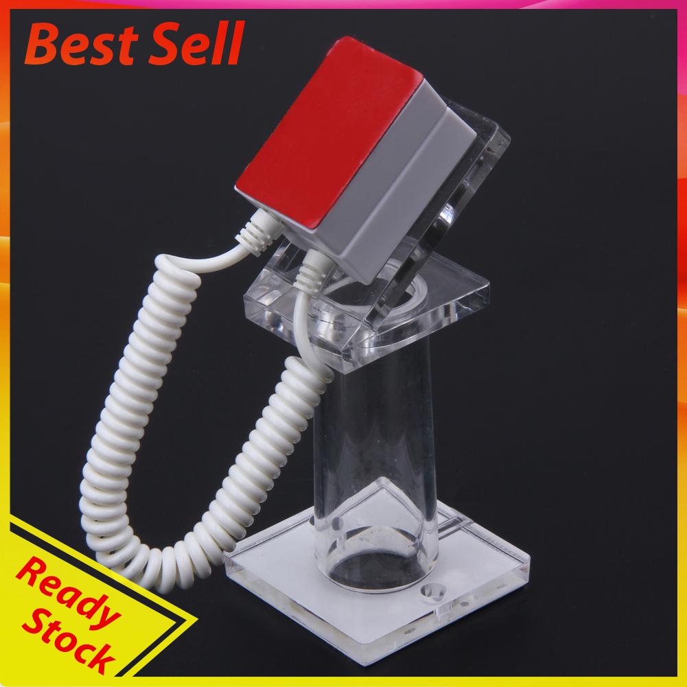 Oval-shaped Anti-theft Security Mobile Phone Display Stand Holder Spring