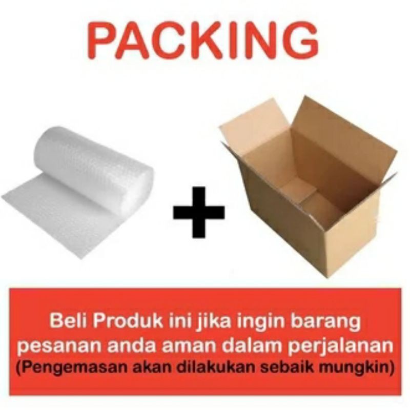 

PACKINGAN TAMBAHAN DUS + BUBBLE WRAP MENGHINDARI BARANG RUSAK / PECAH