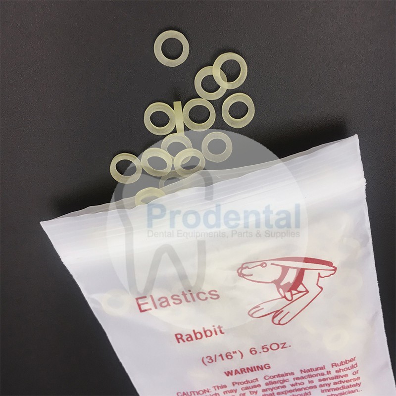 Karet elastik gigi ortho behel dental rubber band elastis karet elastic oz kawat gigi renggang 3/16 6.5oz