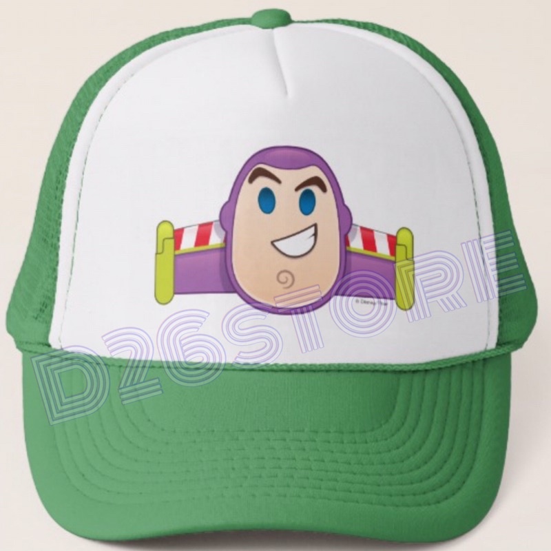 Topi Buzz Lightyear Toy Story smile Face Topi Jaring trucker hat premium quality
