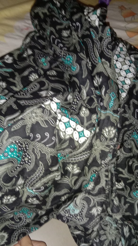 Tey-17 Batik Wanita Asj Sa Hrb026 Kenongo Kemeja Tosca Pendek