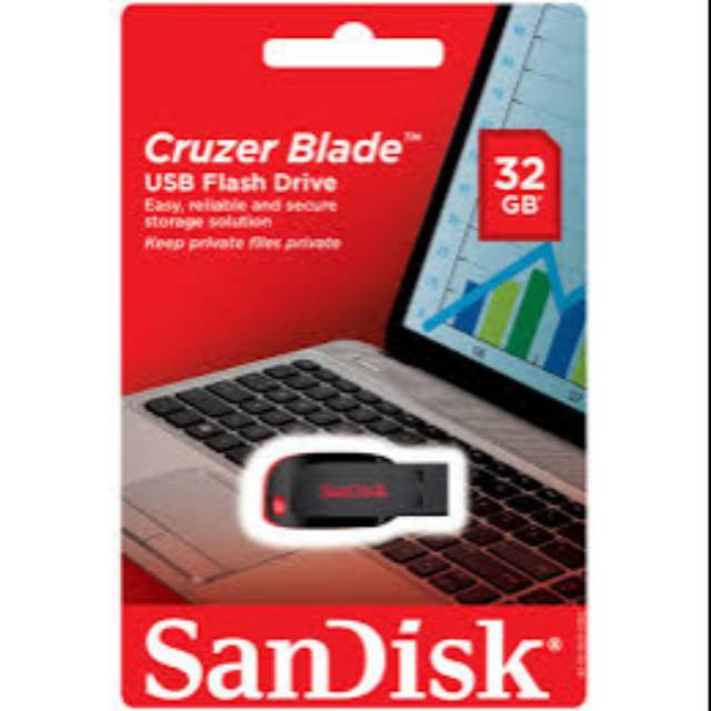 FLASHDISK SANDISK CRUZER BLADE 32GB ORIGINAL 100%