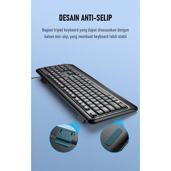 Robot KM2600 Keyboard &amp; Mouse Kabel Komputer / Laptop Combo