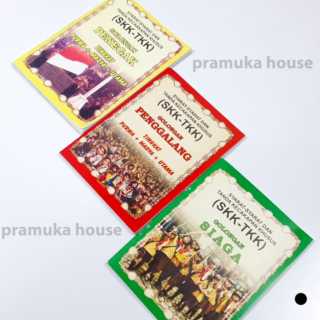Buku SKK pramuka 3 tingkatan PURWA MADYA UTAMA Scout