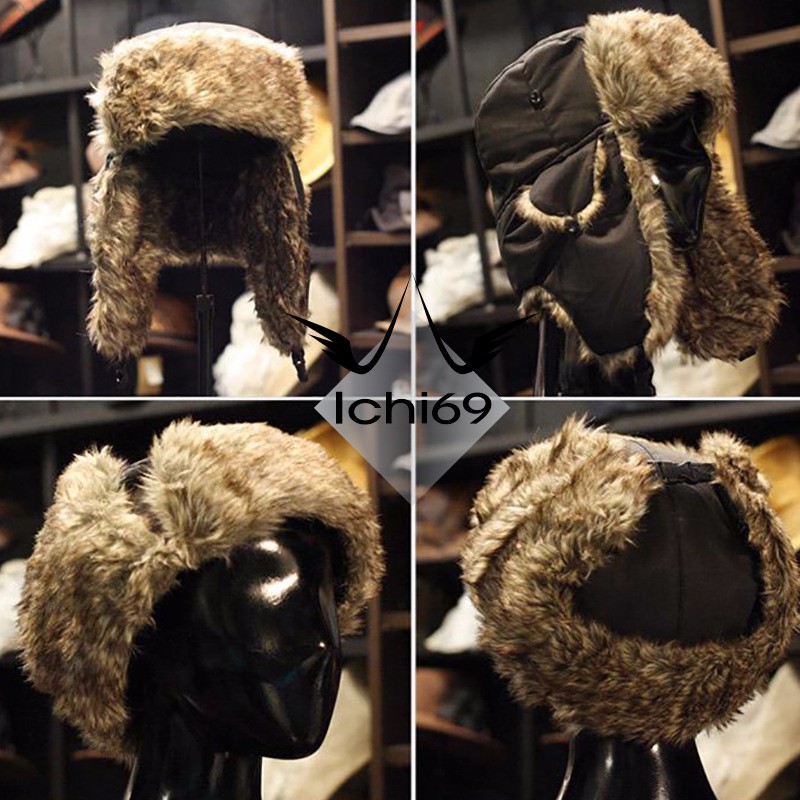 Topi Rusia Ushanka Winter Hat Import