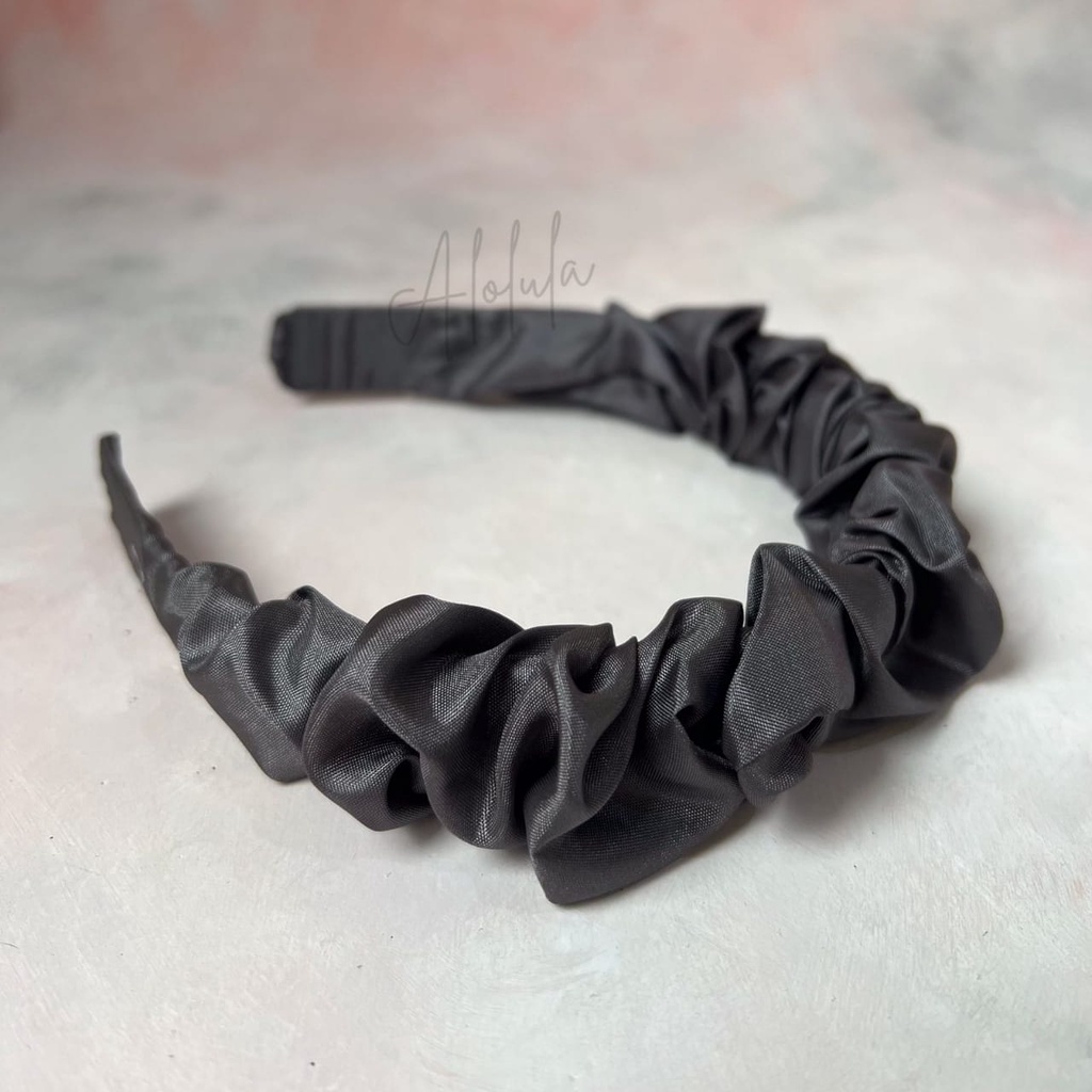 Alolula - Bando Scrunchie / Bando Nagita / Bando Scrunchie Korea / Bando Kerut / Bando Korea / Bondu Scrunchie / Bando Kerut Scrunchie / Bando Scrunchie Satin / Bondu Rambut Wanita / Bando Wanita Korea / Bondu Korea / Bando Wanita