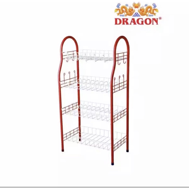 Promo Rak Piring Besi/Rak Piring Jadul Susun 4 Anti Karat Dragon