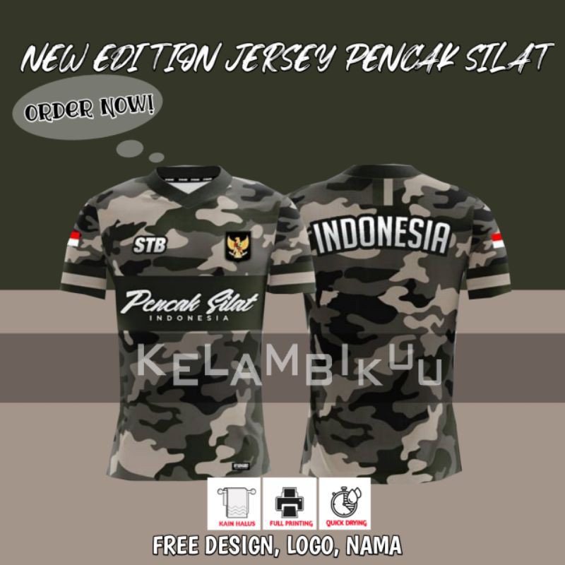 JERSEY PENCAK SILAT/JERSEY MILITARY/BAJU KAOS TAEKWONDO/PSHT/IKSPI/BKC/JERSEY FREE DESIGN/BAJU MURAH