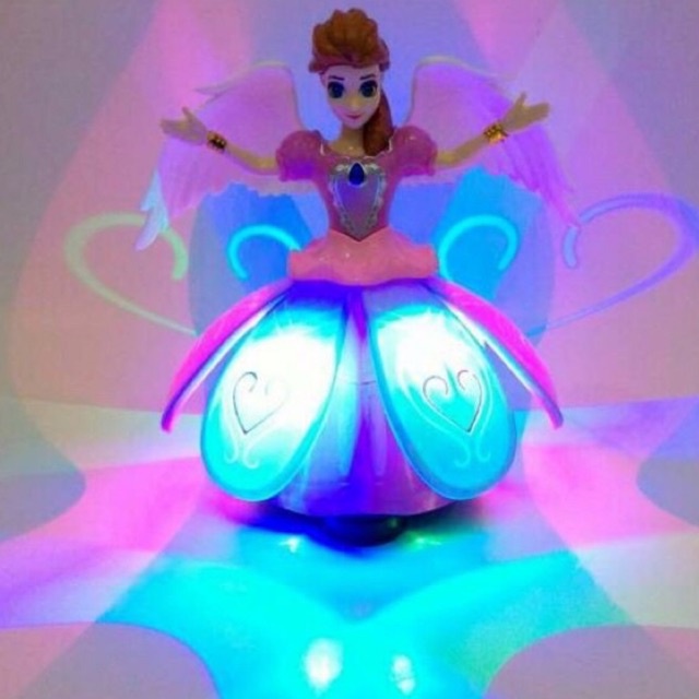 MAINAN FROZEN MENARI BONEKA ANGEL MENARI MUSIK DAN BERPUTAR #Nat4