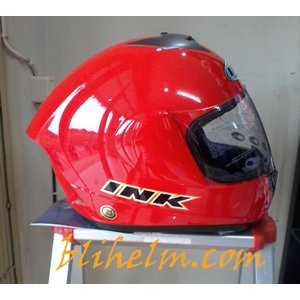 helm INK CL MAX SOLID FIRE RED Terbaik