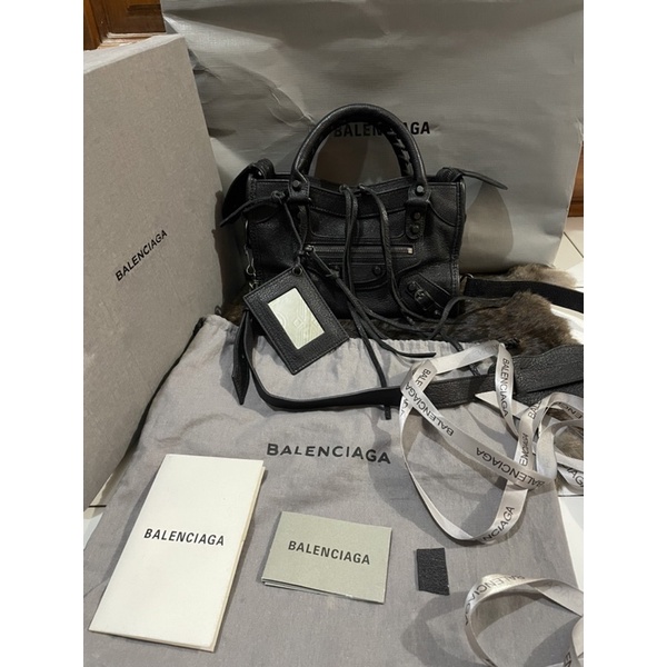 Preloved Tas Balenciaga Mini Edge Black HW Ori