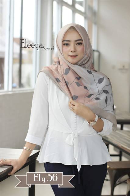 HIJAB SEGIEMPAT MOTIF ELY 56 II Eleeya Scarf