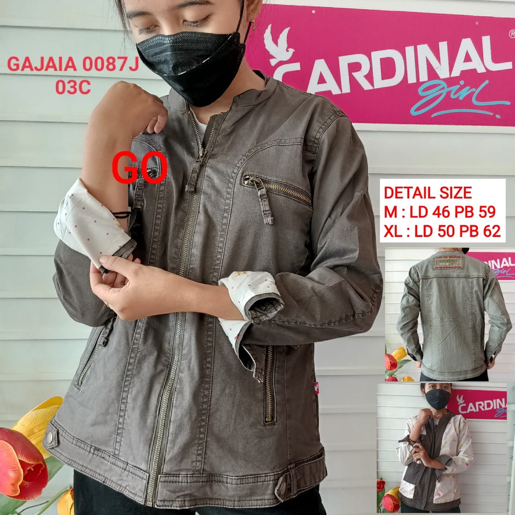 BB JKG CARDINAL GIRL JAKET KANVAS Cewek Pakaian Wanita Outerwear Distro Jaket Original!