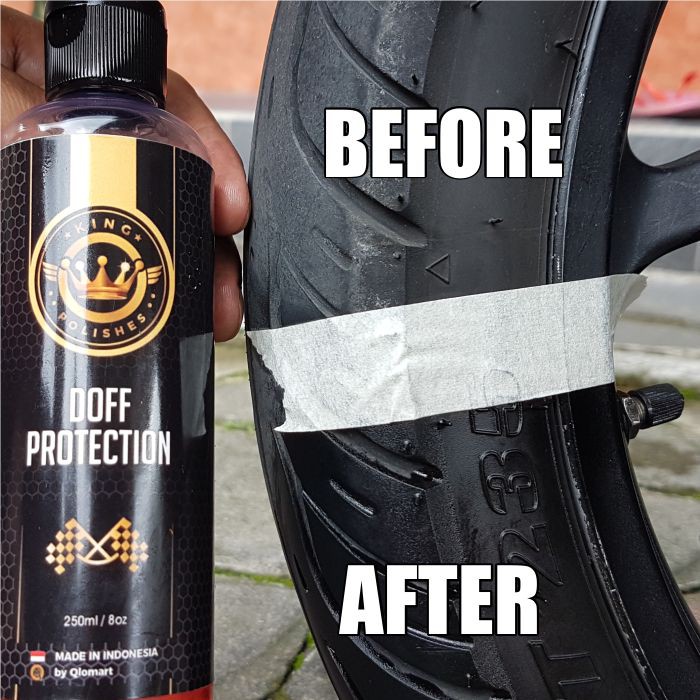 Perawatan Motor Cat Doff Dan Penghitam Dashboard Ban Body Kasar DOFFPROTECTION