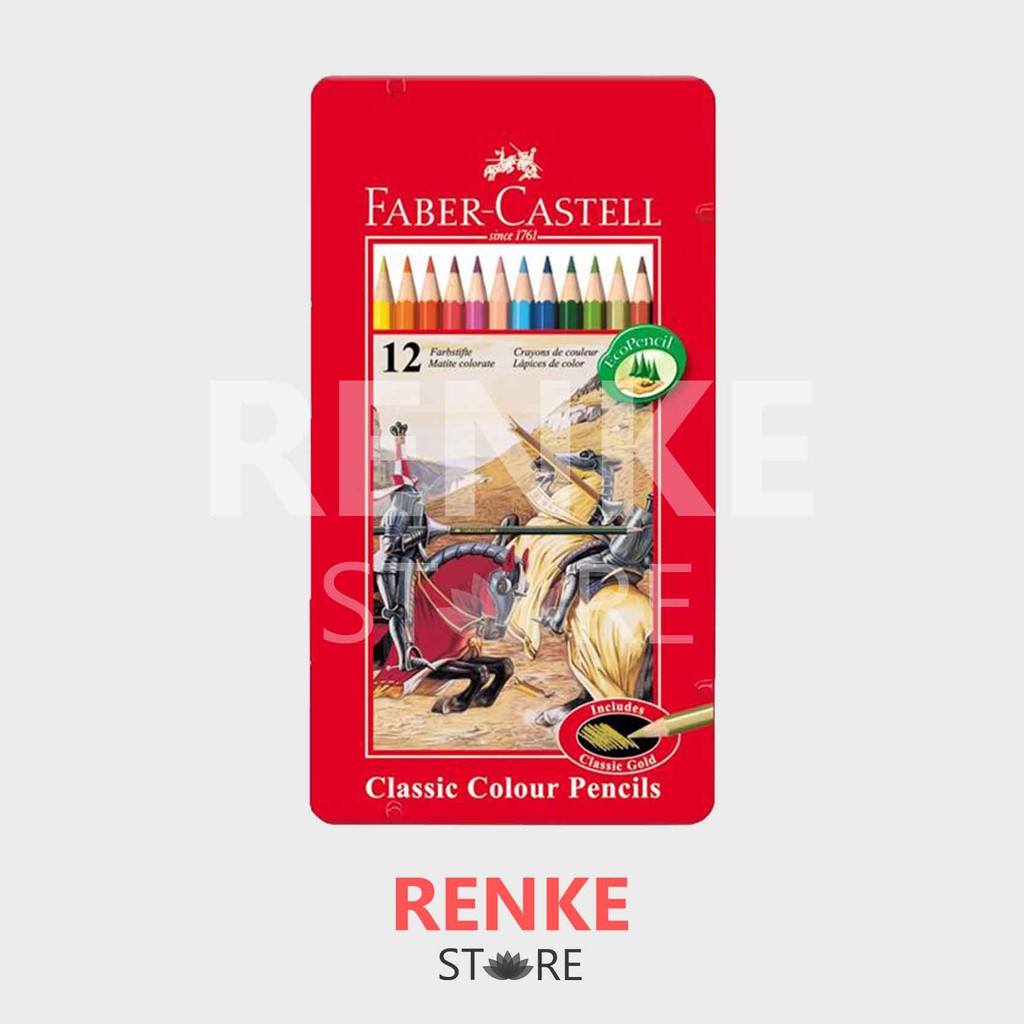 

Pensil Warna Faber Castell Kaleng 12 - Tin Case Classic Color Pencils