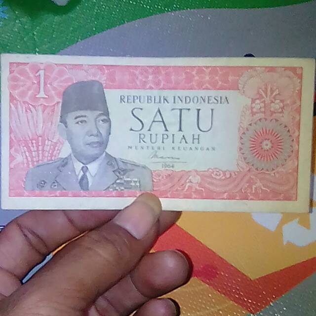 Uang kuno satu rupiah gambar asli