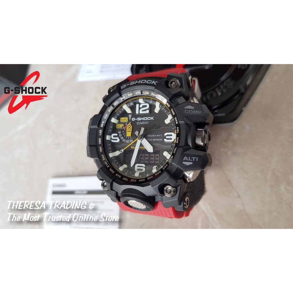 CASIO G-SHOCK GWG 1000 1A MUDMASTER ORIGINAL COLLECTOR RED EDITION