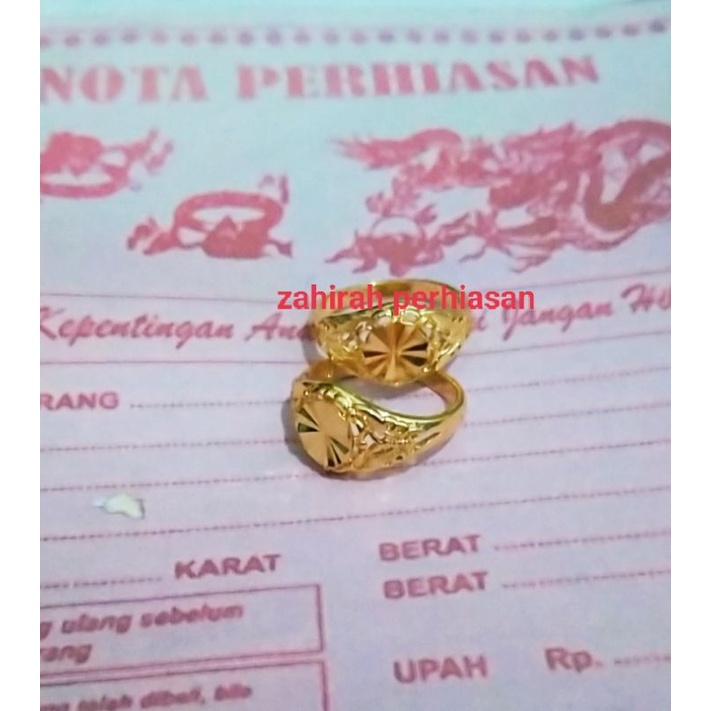 CINCIN COIN LAPIS EMAS 24K BELI 1 GRATIS 1