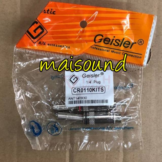 Jack RCA Geisler Audio Silver Acoustic Bagus